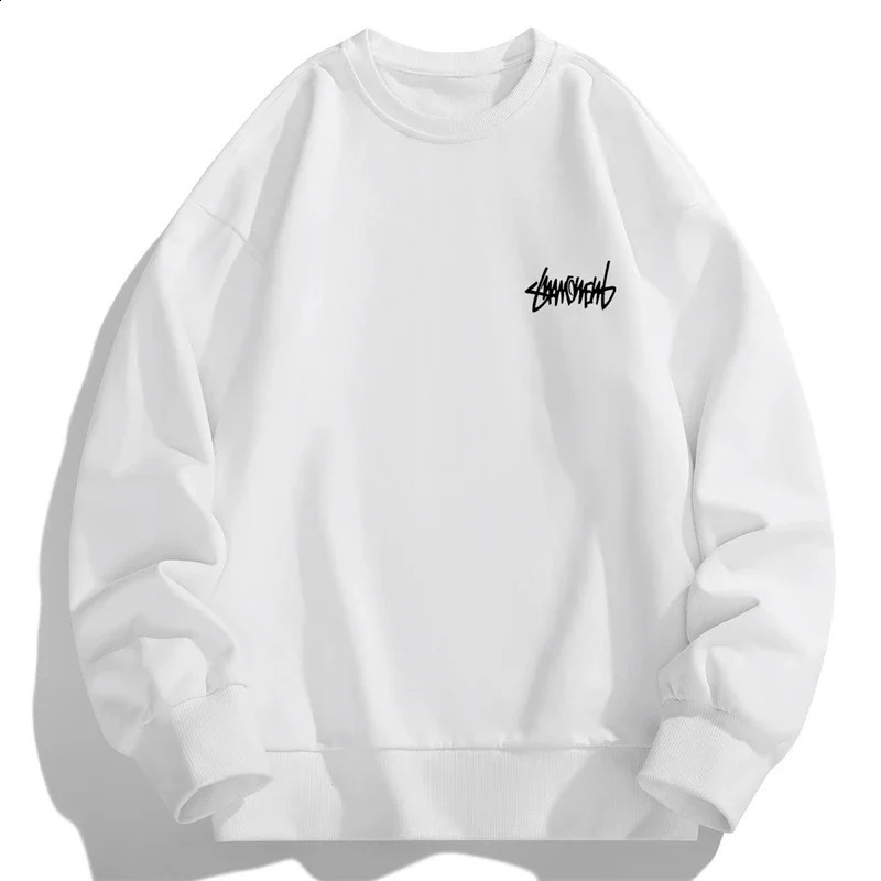 Autumn and Spring Long sleeved Tshirt for Mens Sweater Underlay Shirt Round Neck y240918