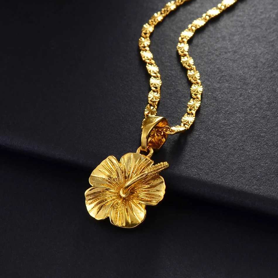 Anniyo Hawaiian Flower Pendant Necklace Marshallese Kiribati Guam Micronesia Chuuk Pohnpei Jewelry Weaving Products #239606 W240918