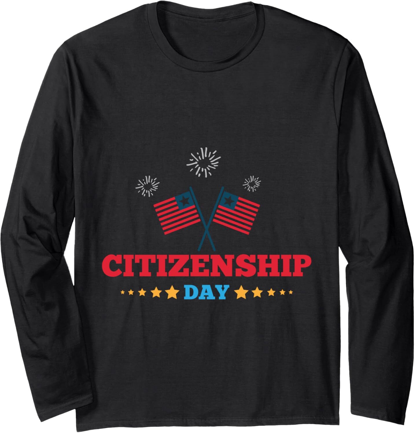 Long Sleeve Shirts for Men sweatshirt Happy CitizenShip Day American Flags Immigrant Gift Long Sleeve Tee Streetwear Casual tops clothes
