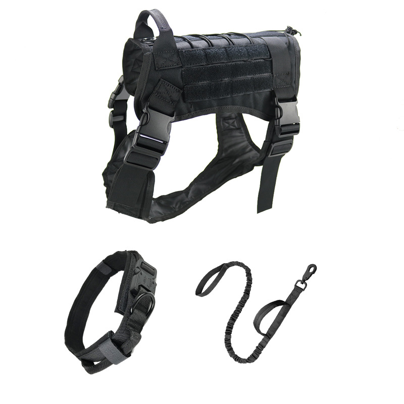Halloween Outdoor dog Tactical Vest Nylon camo waistcoat with strap for medium and large dog tactical training
