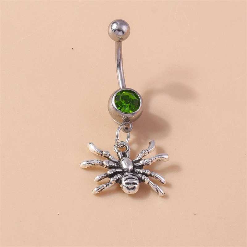 Cartoon Spider Belly Button Rings for Women Sexy Piercing Body Jewelry Navel Ring Girl Party Holiday Jewelry Gifts Y240921