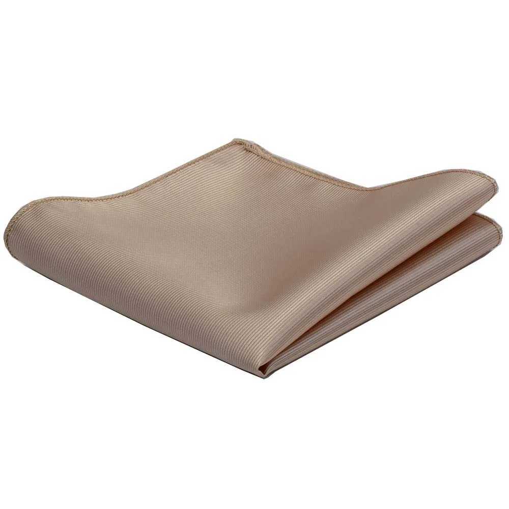 Classic 25*25CM Mens Plain Silk Handkerchief Solid Pocket Square Fashion Men Hanky For Wedding Party Chest TowelX240921
