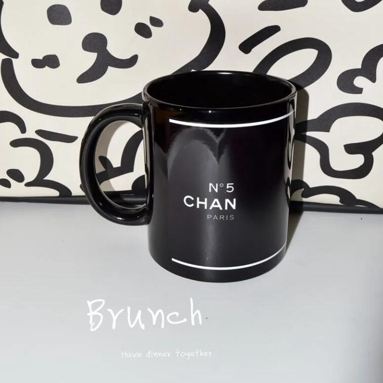 Sell 2024 Home Printed Pattern Mug Household Ceramic Designer C Letter Water Women's Monogram Milk Coffee Cup