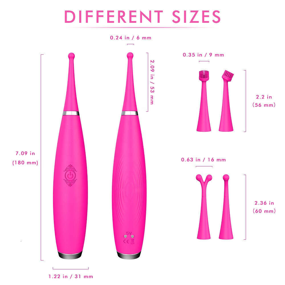 Amazon Hot Selling Multi Attachments Slim Vibrators