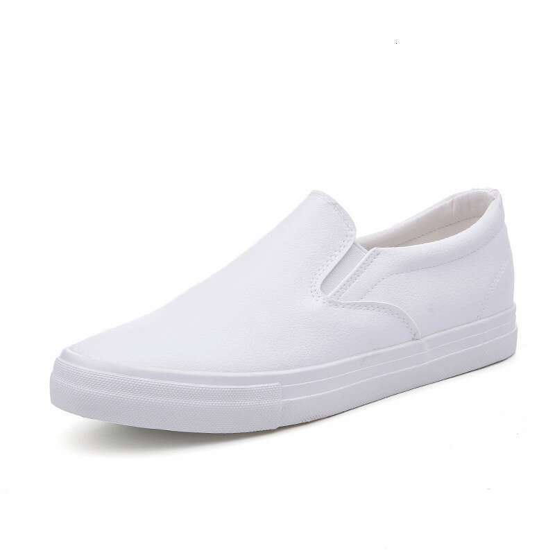 Summer Leisure Feet Set Men's Fashion Versatile Shallow Mouth White 2024 New Skateboarding Shoes
