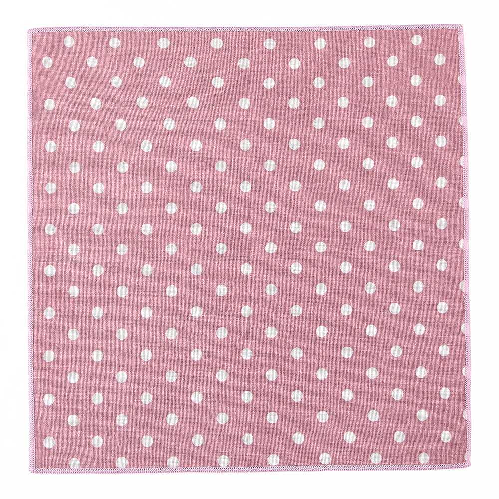 Tailor Smith Linen Hankerchief Vintage Polka Dot Mens Pocket Squares Burgundy Blue Pink Square Men Suit Hanky Man Pocket HankiesX240921