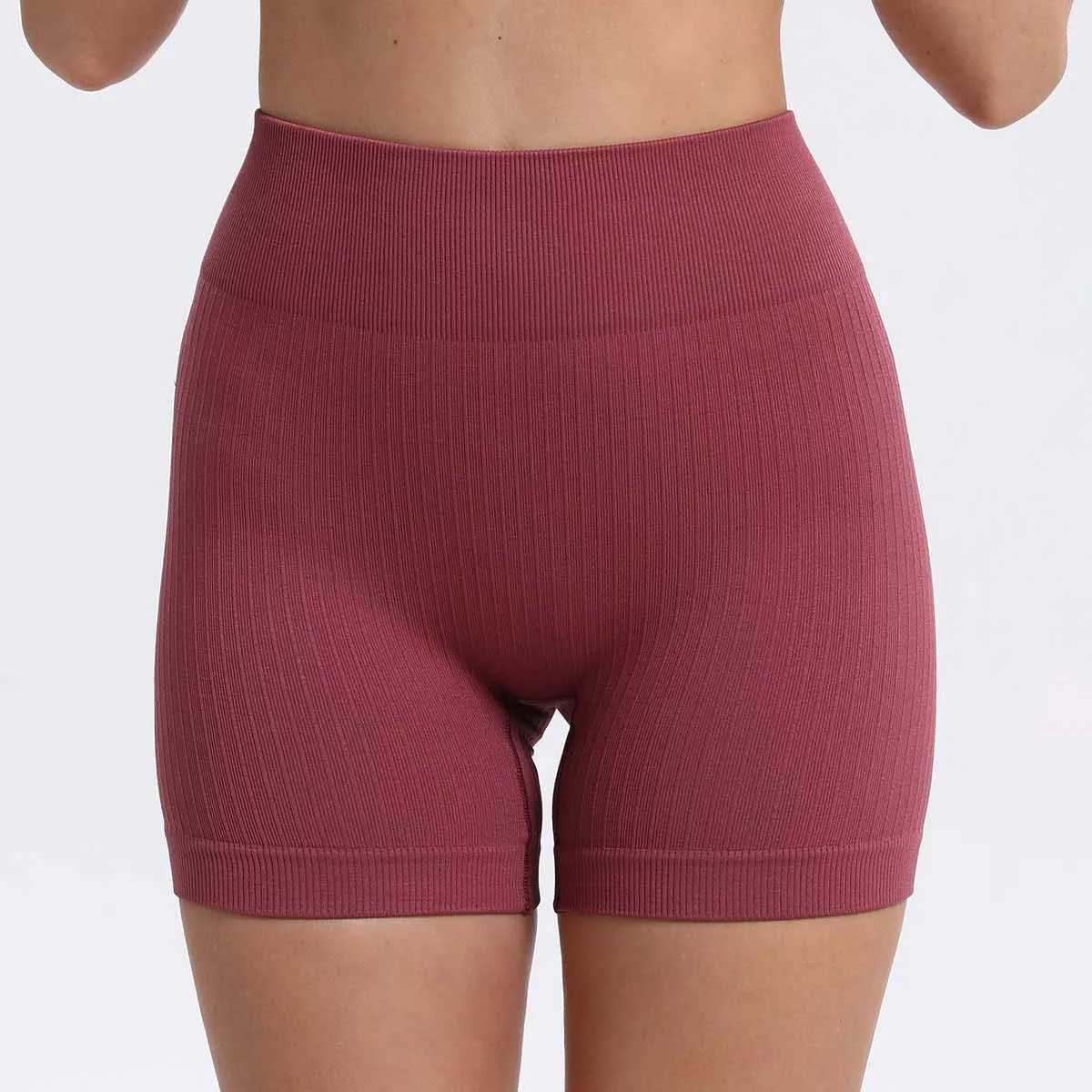 Yoga Outfit Seamless High Waist Abdominal Control Push Up Female Peach Butt Scrunch Bicycle Exercise Fitness Gym Shorts Black and White H240921