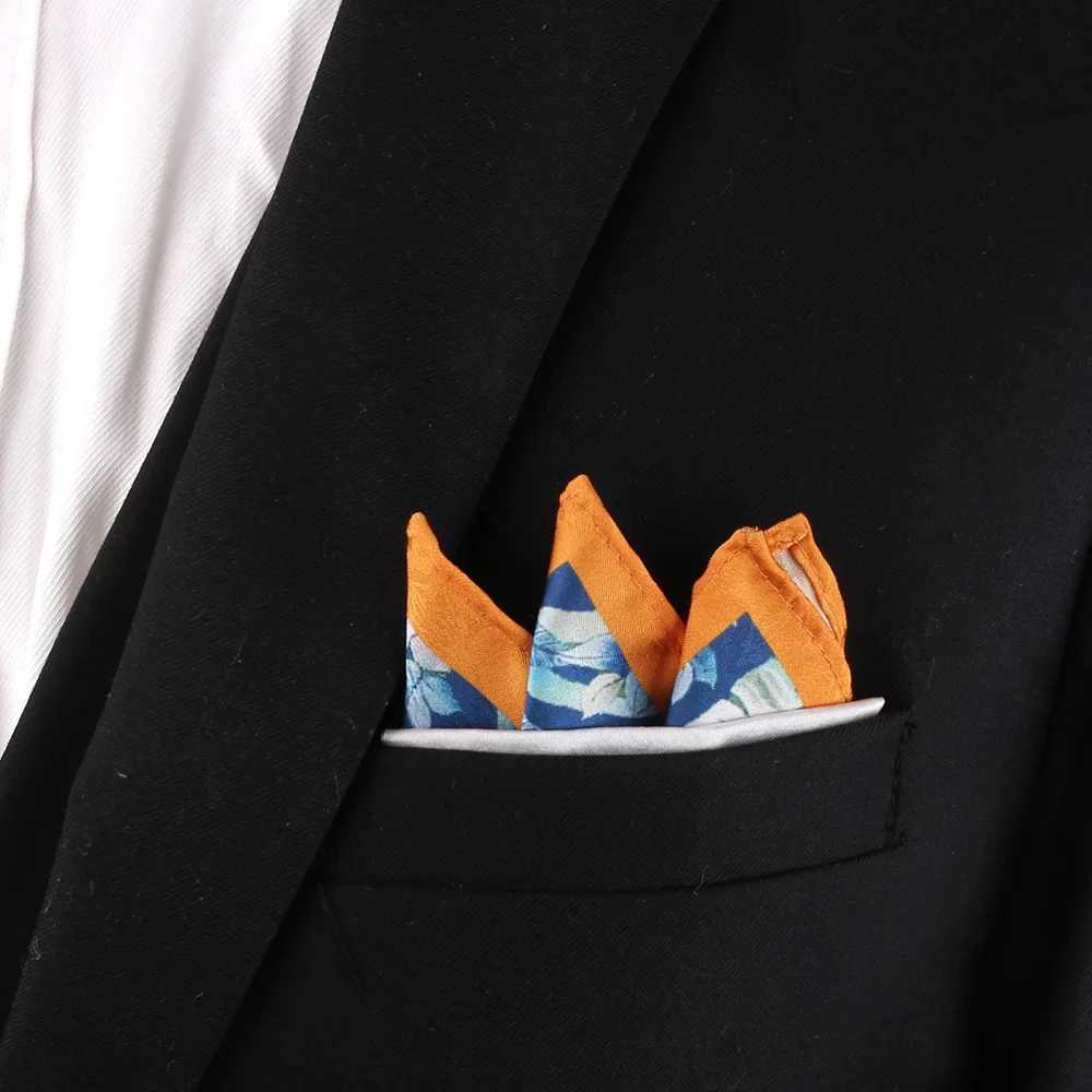 Mens printed pocket square womens floral printed Kerchief mens handkerchief soft set square handkerchief W240921