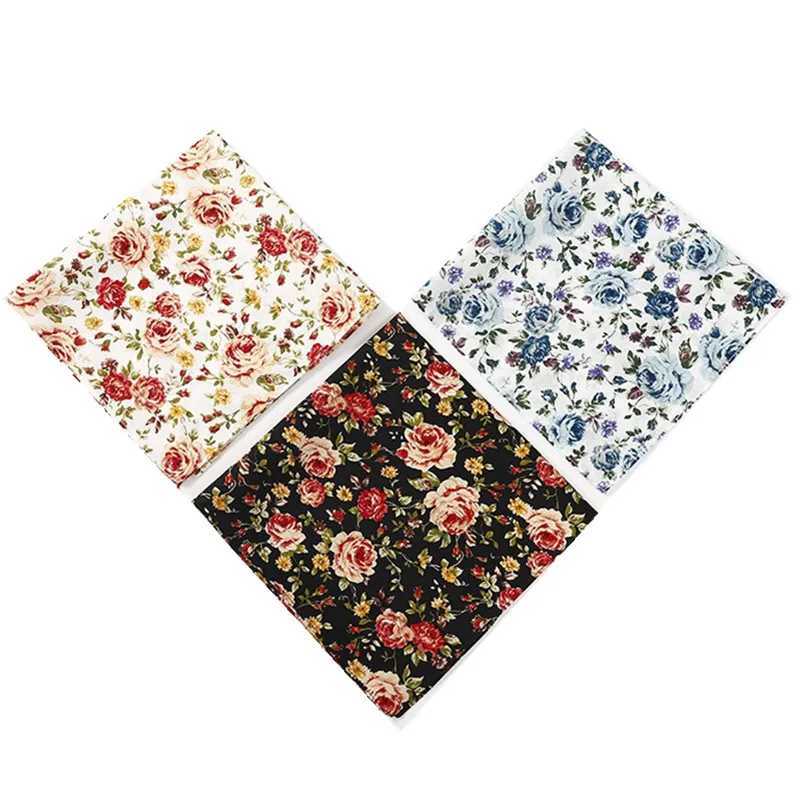 3Pcs 46x46cm 100% pure cotton retro printed Kerchief Bandana handmade in Japan womens party discount W240921