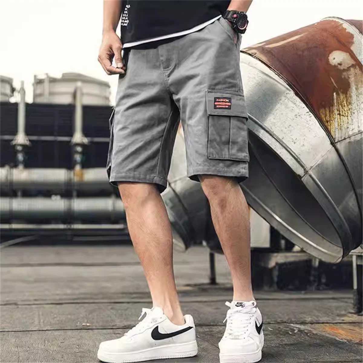 Cool Cargo Shorts for Men and Women Summer Jacquard Shorts Casual Loose Fashion Instagram Outdoor Sports Pants Beach PantsX240921