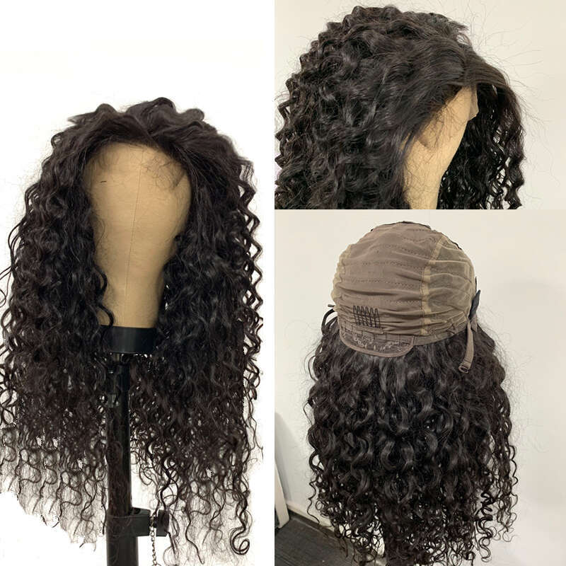 Water Wave 4x4 HD Transparent Lace Closure Wig Addbeauty Brazilian Human Virgin Hair Wigs Pre-Plucked Haire