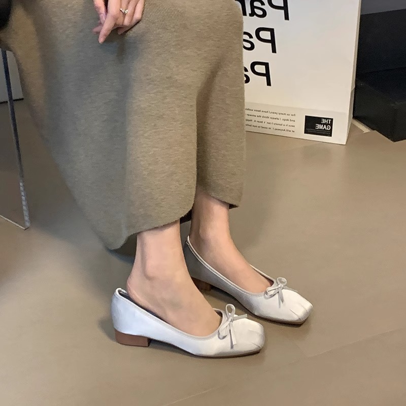 Low Chunky Heel Square Toe Women's Dress Shoes Multi Colors | Free Shipping 658d