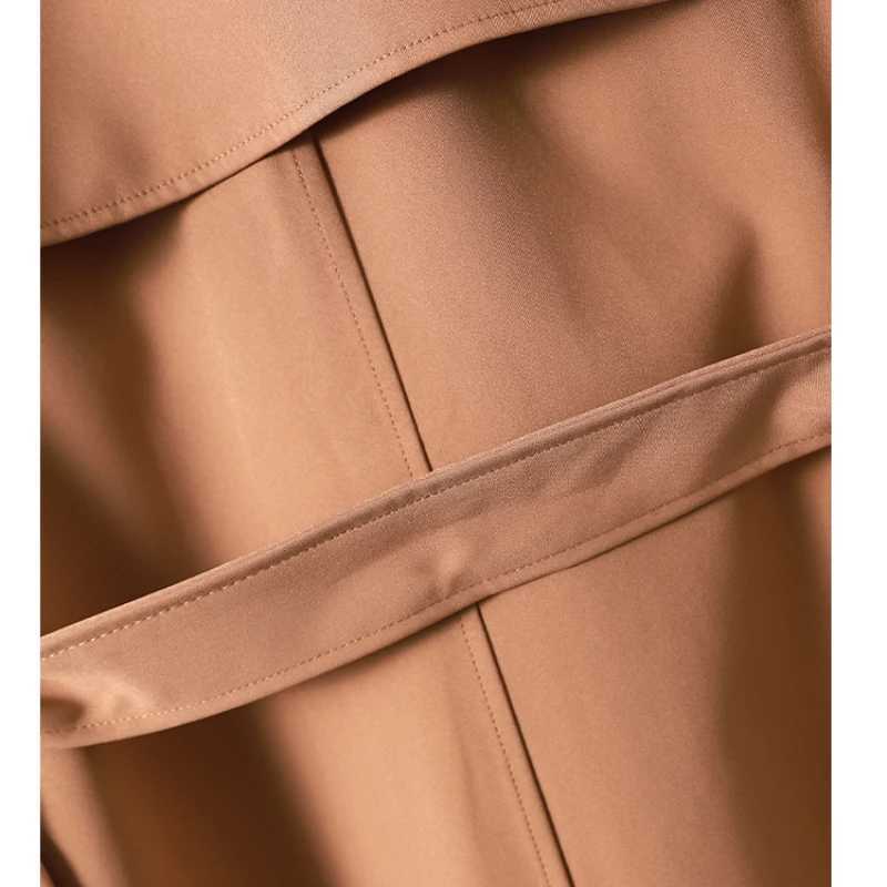 Trench Coat for Women Fashion Winter Clothes Women Long Coats and Jackets Women Belt Double Breasted Trench Coat Women ClothingX240921
