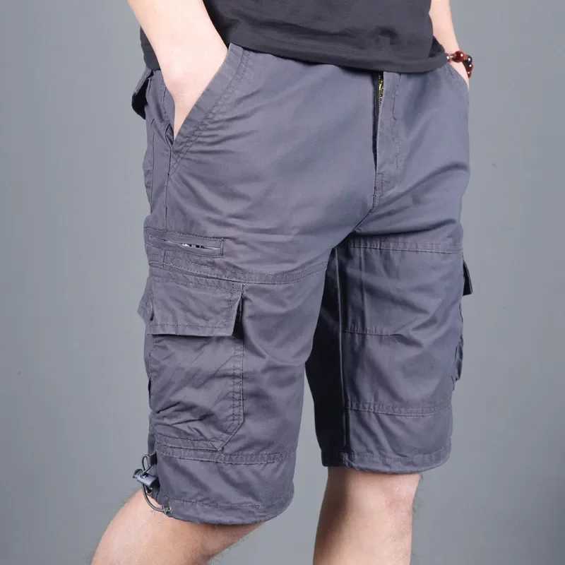 Mens Military Cargo Shorts 2024 Army Camouflage Tactical Joggers Shorts Men Cotton Loose Work Casual Short Pants Plus Size 5XLX240921