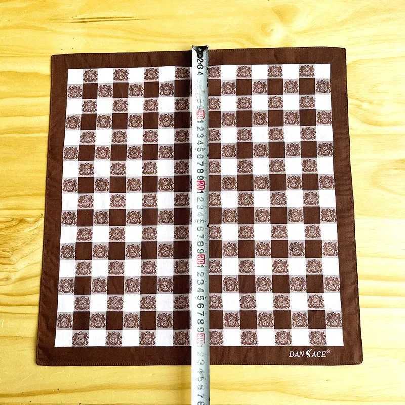 3Pcs 43x43cm 100% Cotton Classic Plaid Printed Men Handkerchiefs Pocket Hankies Soft Sweat Square Towels Bandanas Party GiftX240921