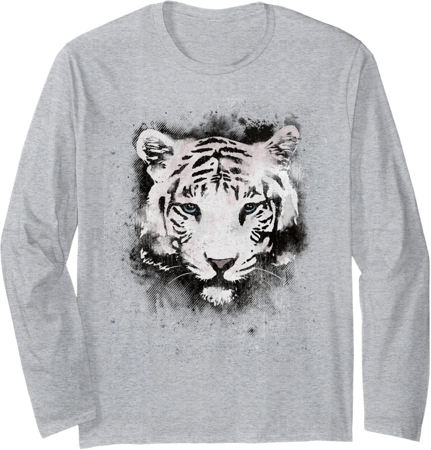 Long Sleeve Shirts for Men sweatshirt intage Awesome Tiger Hunting Wildlife Lovers Gift Long Sleeve Tee Streetwear Casual tops clothes