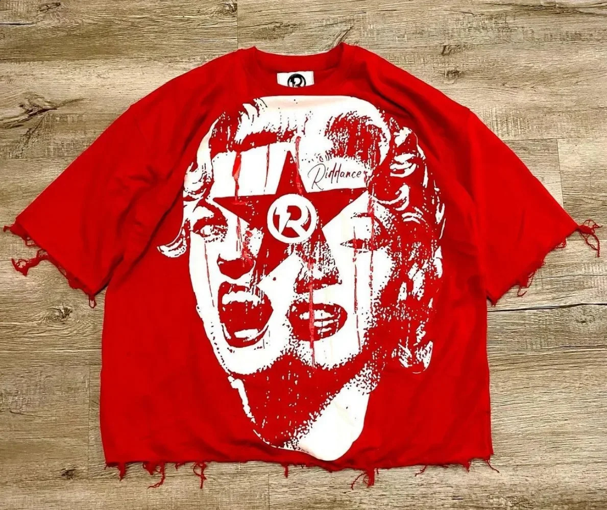 Hip Hop Y2k Tops Oversized Printed Graphic T Shirts Harajuku Gothic Men and Women Summer T-Shirt Casual Streetwear Clothes 240929
