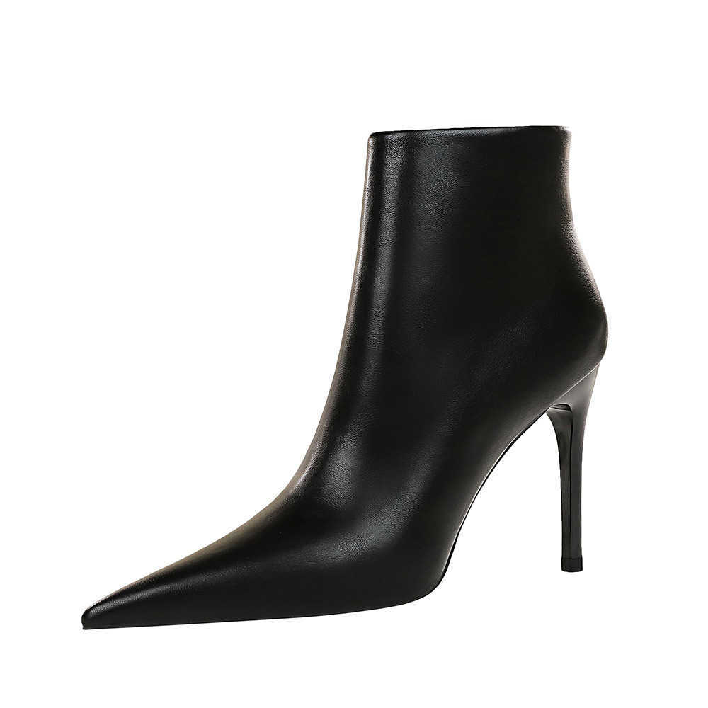 CMM Fashion Sexy Nightclub Slim Heels High Heels Short Boots Slim Boots Fashion Womens Boots