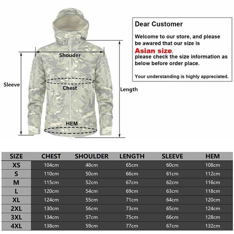 MEGE mens military camouflage wool tactical jacket mens waterproof soft shell windproof winter military hooded jacket hunting suit W240920