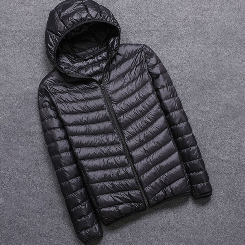 7Xl White Duck Warm Hooded Mens All-Season Ultra Lightweight Packable Big Size Breathable Men Down Jacket