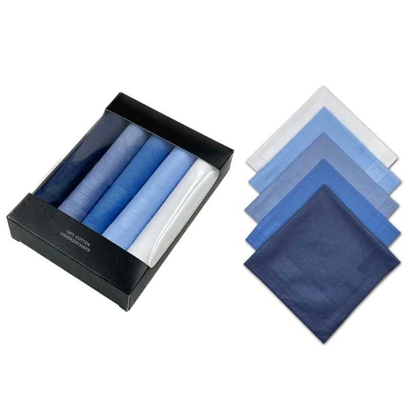 Pocket Handkerchief Cotton Hankies 16x16inch Large Bandana High Absorbency Pocket Towel Sweat AbsorbX240921