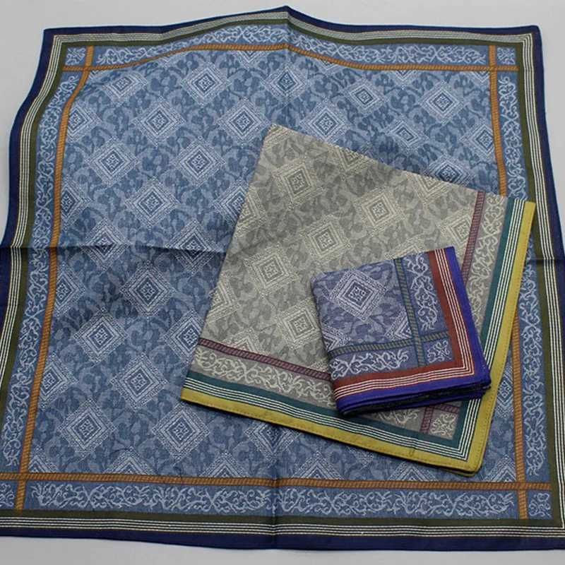3 pieces/set of mens checkered new square jacquard cotton handles suitable for mens waist bags flower pocket towels wedding parties Christmas gifts W2