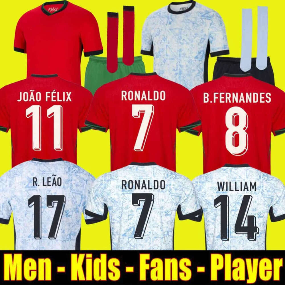 2024 JOAO FELIX RONALDO soccer jerseyS 24 25 football shirt BERNARDO BRUNO FERNANDES camisa de futebol men women kits kids equipment PortugalS