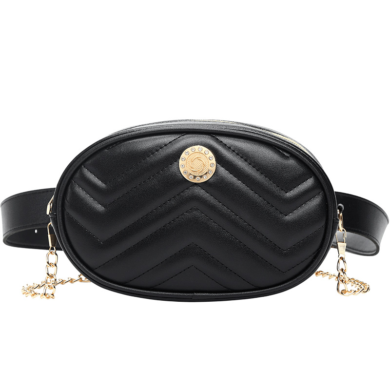 Womens Casual Chest Bag Fashion Outdoor Chest Pack Fashion Lady Purse Chain Crossbody Bags High Quality Shoulder Bags Woman Valentines Day Gifts DZD24
