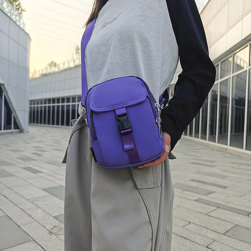 2025 New Letter Slanted Small Square Bag Women's Korean Version Versatile Fashion High-end Texture Single Shoulder Street Fashion Couple Backpack