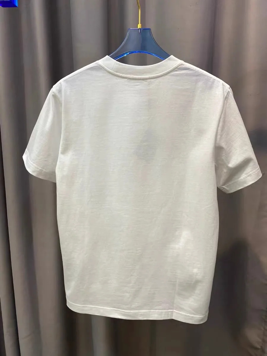 2024 New Rabbit Printed T-shirt Short Sleeve Summer Dress New Off Shoulder Medium Long Loose Plus Size Top Women's Free Delivery Free Shipping