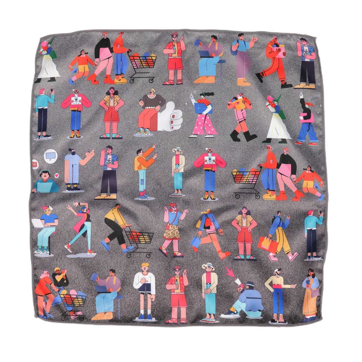 29cm Pocket Square For Men Women Floral Print Suits Kerchief Mens Handkerchiefs Soft Square Handkerchief Towels Scarves HankiesX240921