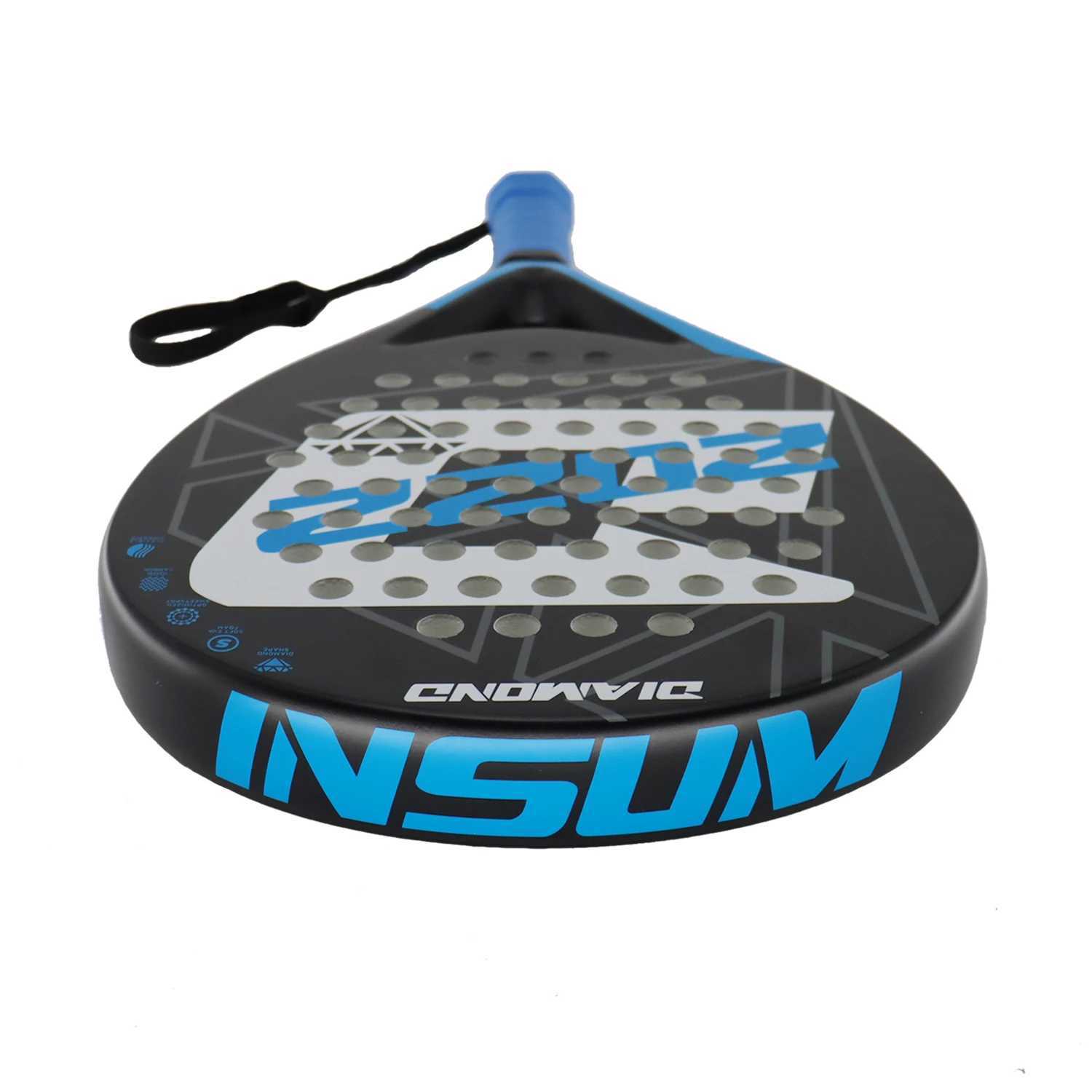 Born Raider Padel Racket Round Low Balance Wide Dessert Carbon Fiber EVA Soft Padel Paddle for Advanced Player W240921