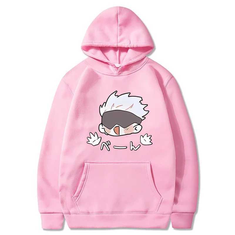 Jujutsu Kaisen printed autumn mens/womens hoodie long casual oversized floral sweatshirt fashionable top unisex clothing W240921