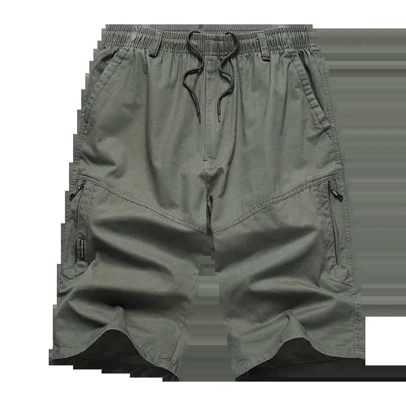 Mens Summer Cargo Shorts Light Weight Casual Sports Short Pants Cotton Hiking Running Jogger Shorts Elastic WaistX240921