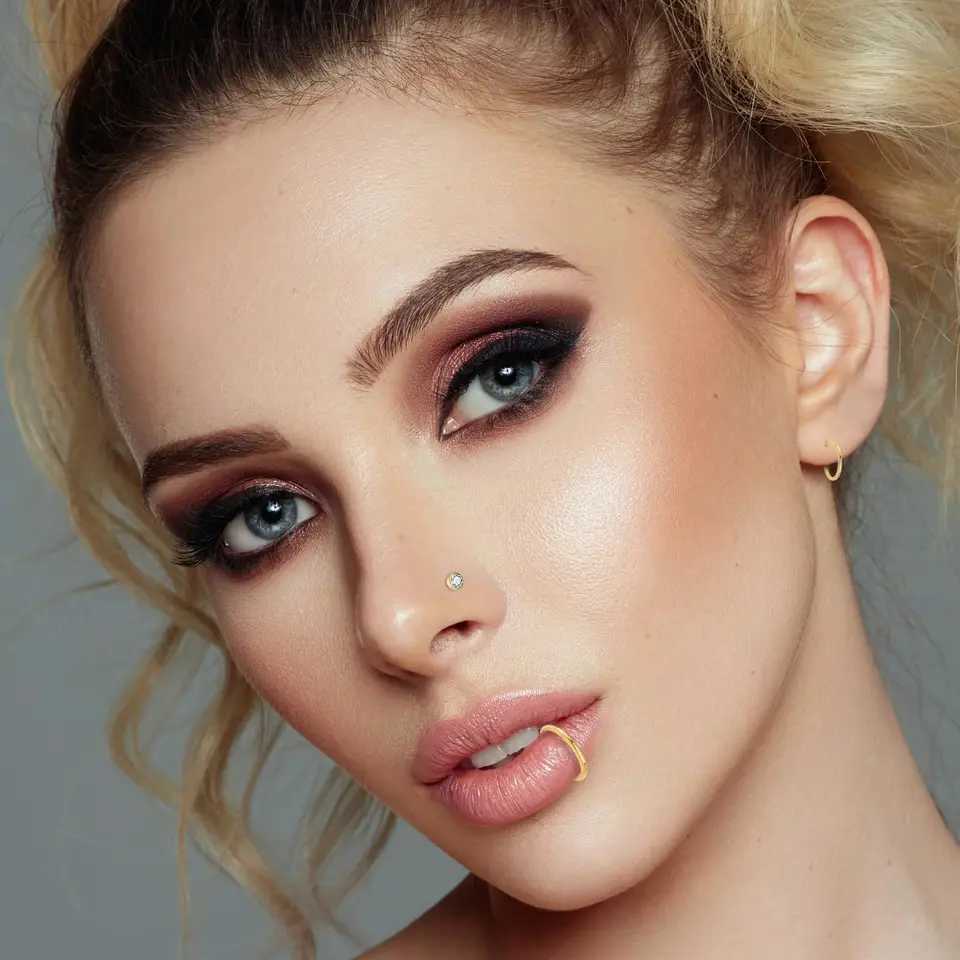 1pcs Surgical Steel Nose Ring 16G 18G 20G Hypoallergenic Studs Set L Shape Body Piercing Hoop Lip Ear for Women Men Y240921