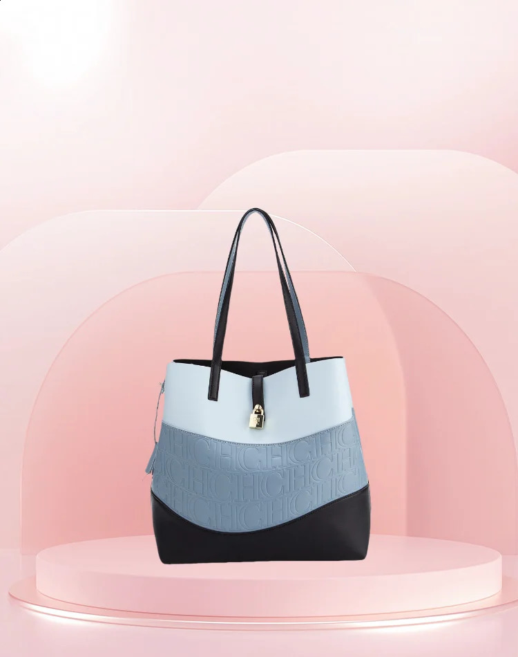 CHHC womens bucket bag color large capacity single shoulder handbag fashionable and simple 240919