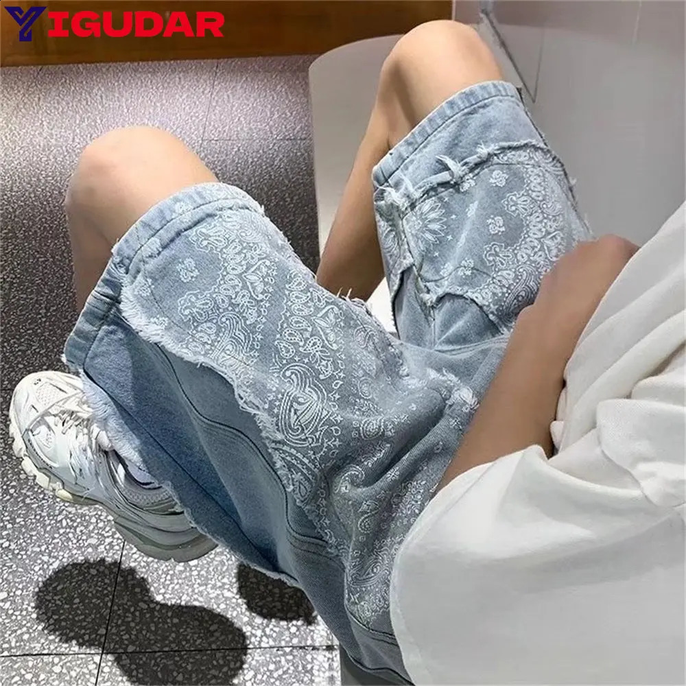 Denim Shorts Men Summer Jeans Shorts Cargo Shorts Fashion Streetwear Short Pants Male pantalones hombre y2k streetwear clothing 240921