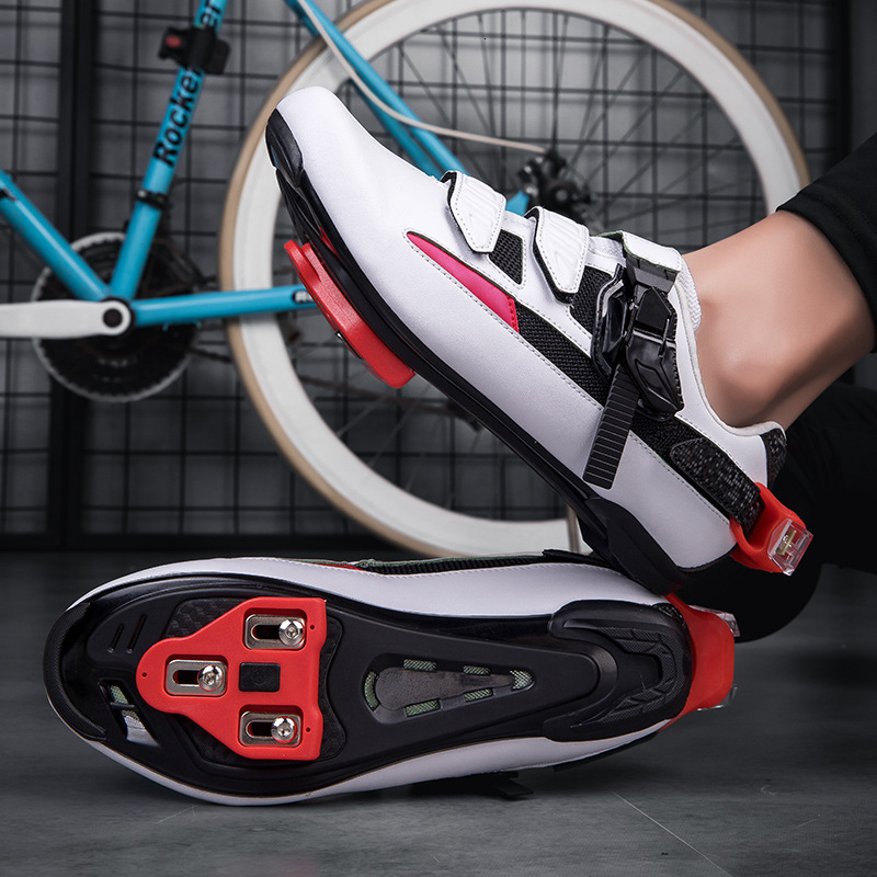 ddmytiger Large size couple fashionable casual outdoor anti slip breathable shock-absorbing bicycle road lock shoes C ddmythur