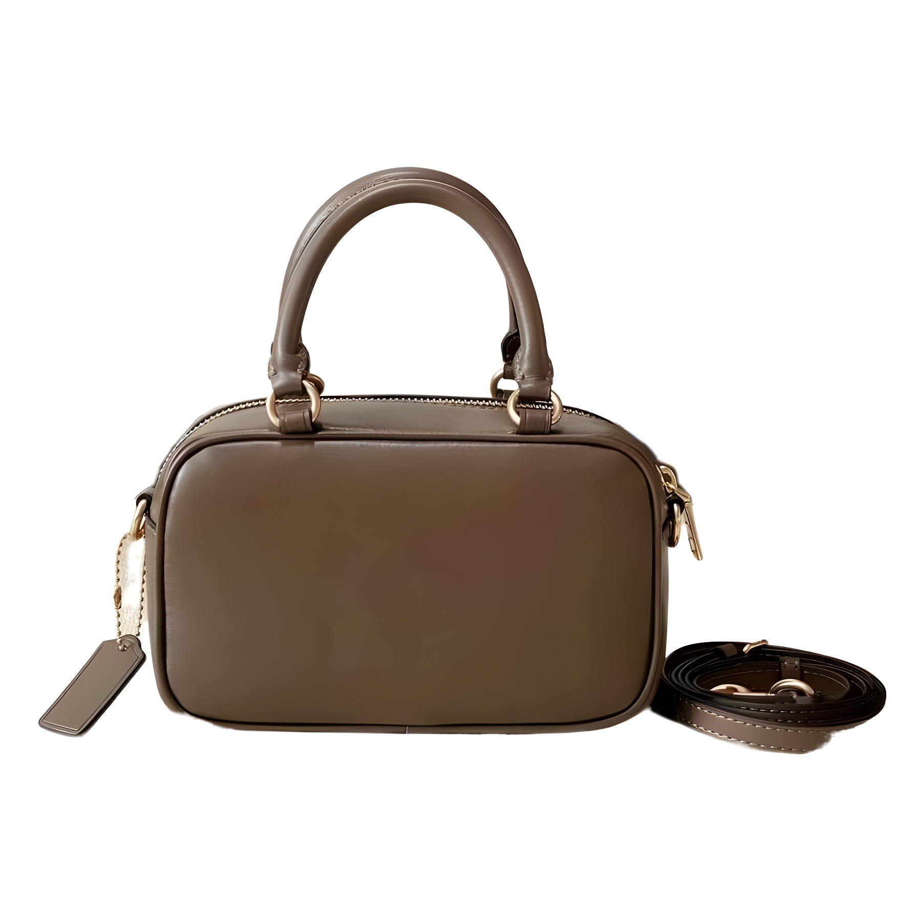 High Quality Satchel Bowg Small Square Bag New Fashionable Pillow Earth Color For Daily Commuting Leather