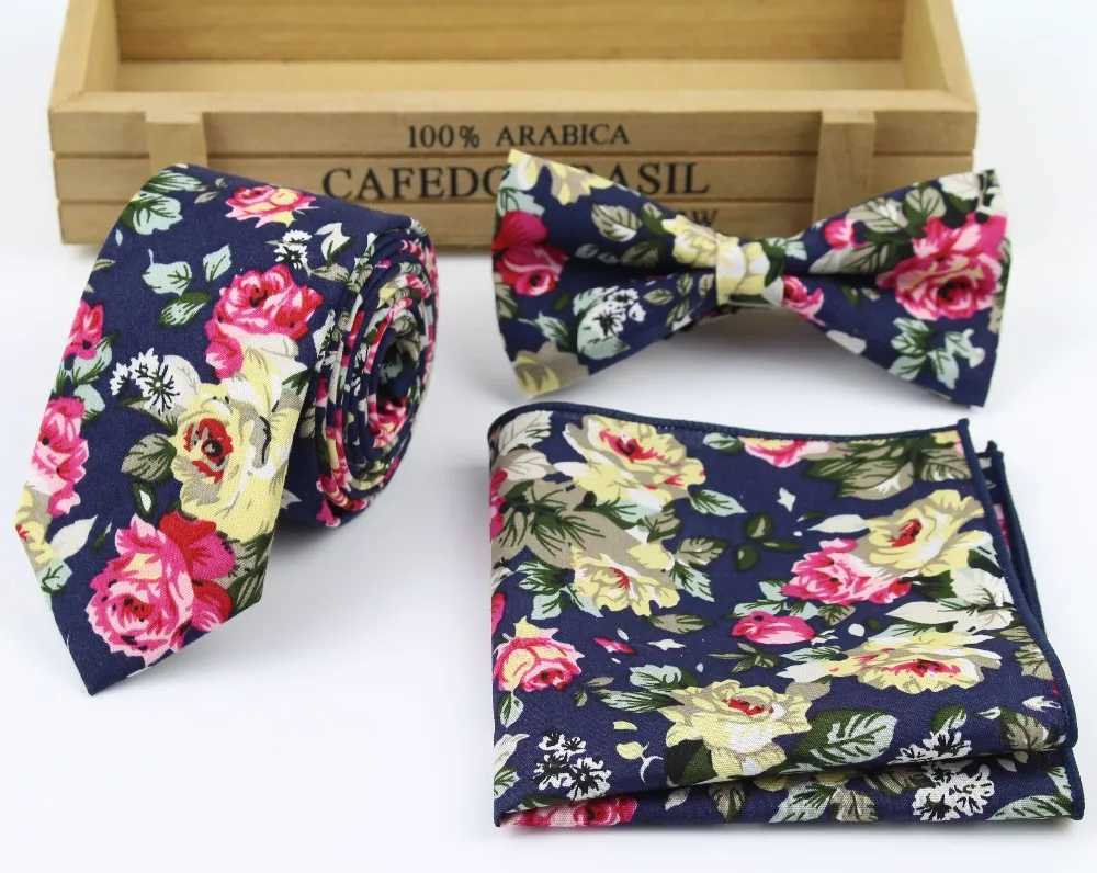 Floral Handkerchief Scarves Vintage Cotton Hankies Mens Pocket Square Handkerchiefs Rose Flower PaisleyX240921