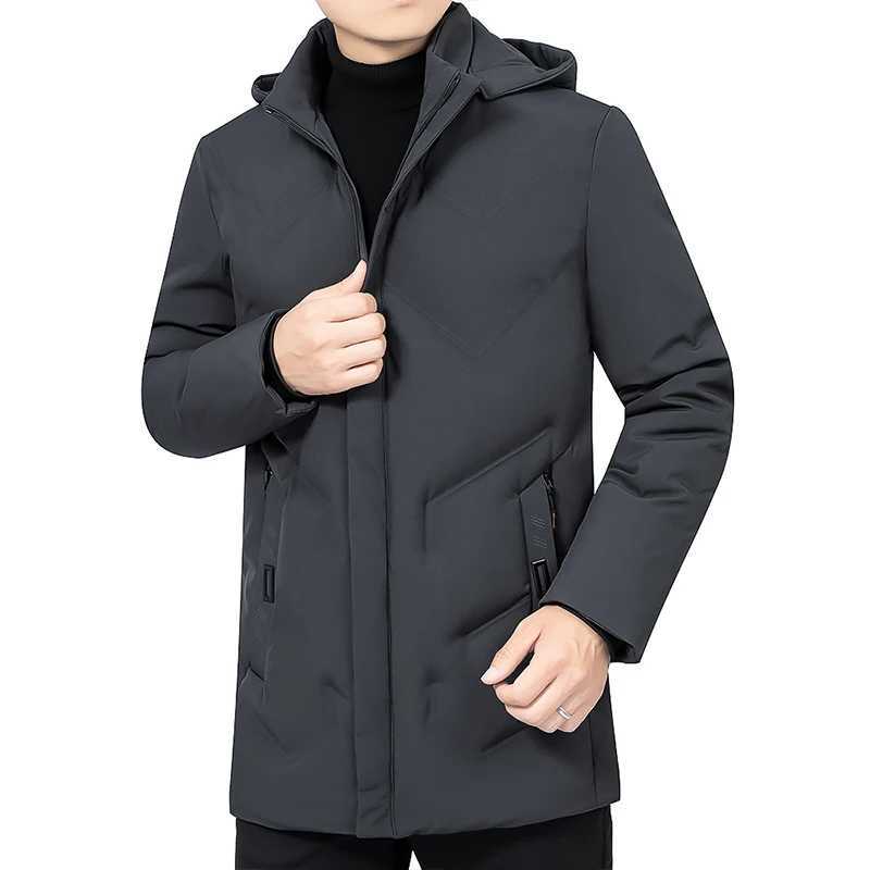 Winter warmth 2024 thick Parkas mens hooded long coat mens jacket windproof pad under Parka mens jacket autumn mens jacket W240920