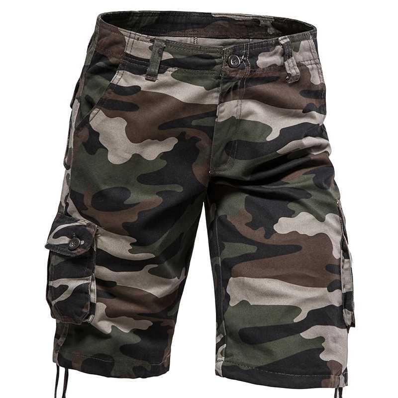 Tactical Cargo Shorts Men Camo Joggers Shorts Casual Outdoor Sports Half Pants Pocket Cotton Breathable Cargo ShortsX240921
