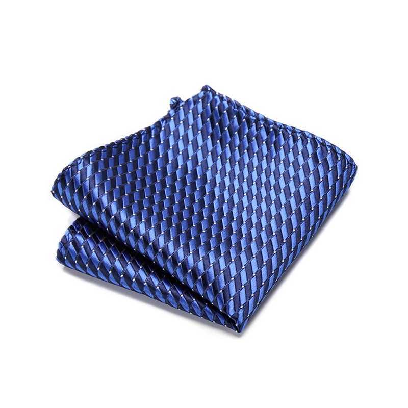 Luxury Nice Handmade Fashion Brand Silk Hanky Pocket Square Printed hombre Formal Clothing Light Blue Fit WorkplaceX240921
