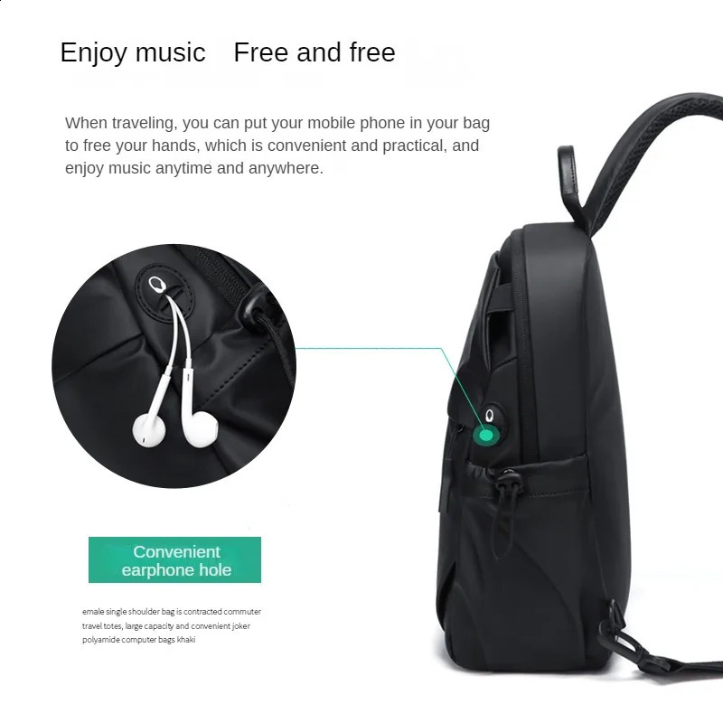 Golf Mens Luggage Single Shoulder Cross Body Bag Casual Oxford Cloth Large Capacity Fashion Edition Small Backpack 240919