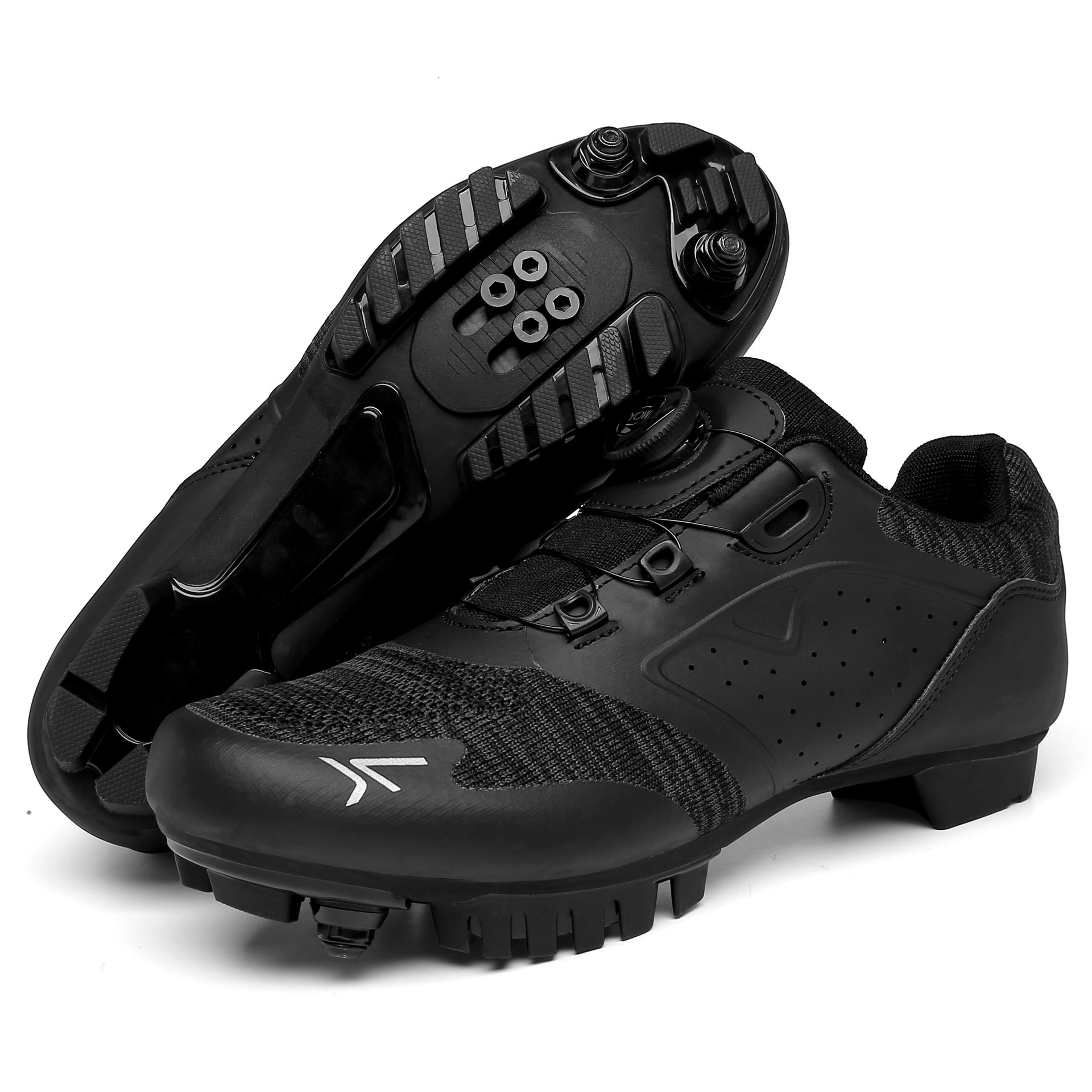 ddmytiger Large size outdoor mountain power bikes road shoes sports events cycling high durability men's and women's lock shoes C ddmythur