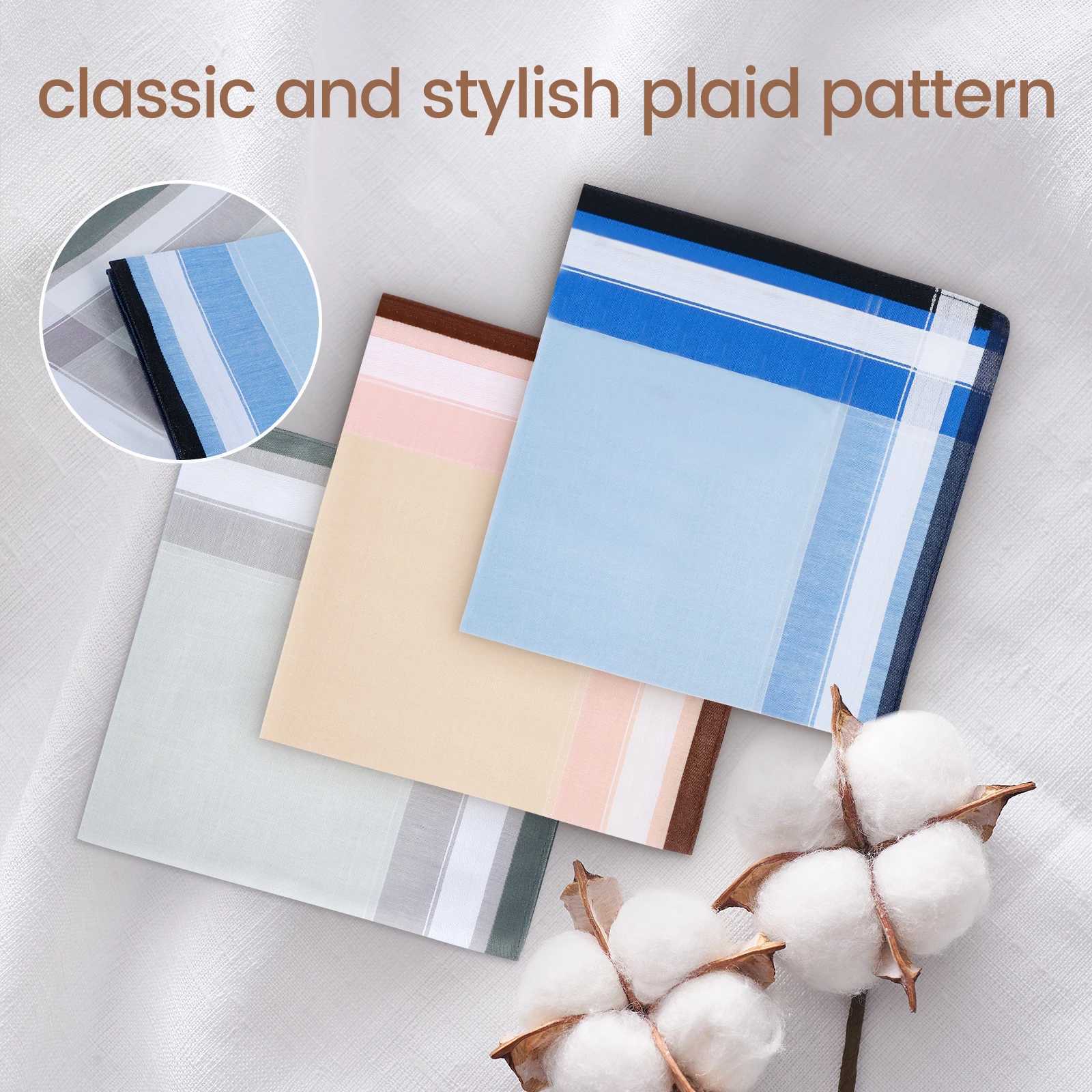 10-24 handheld towels with multi-color plain weave mens retro pocket cotton towels used for wedding party business W240921