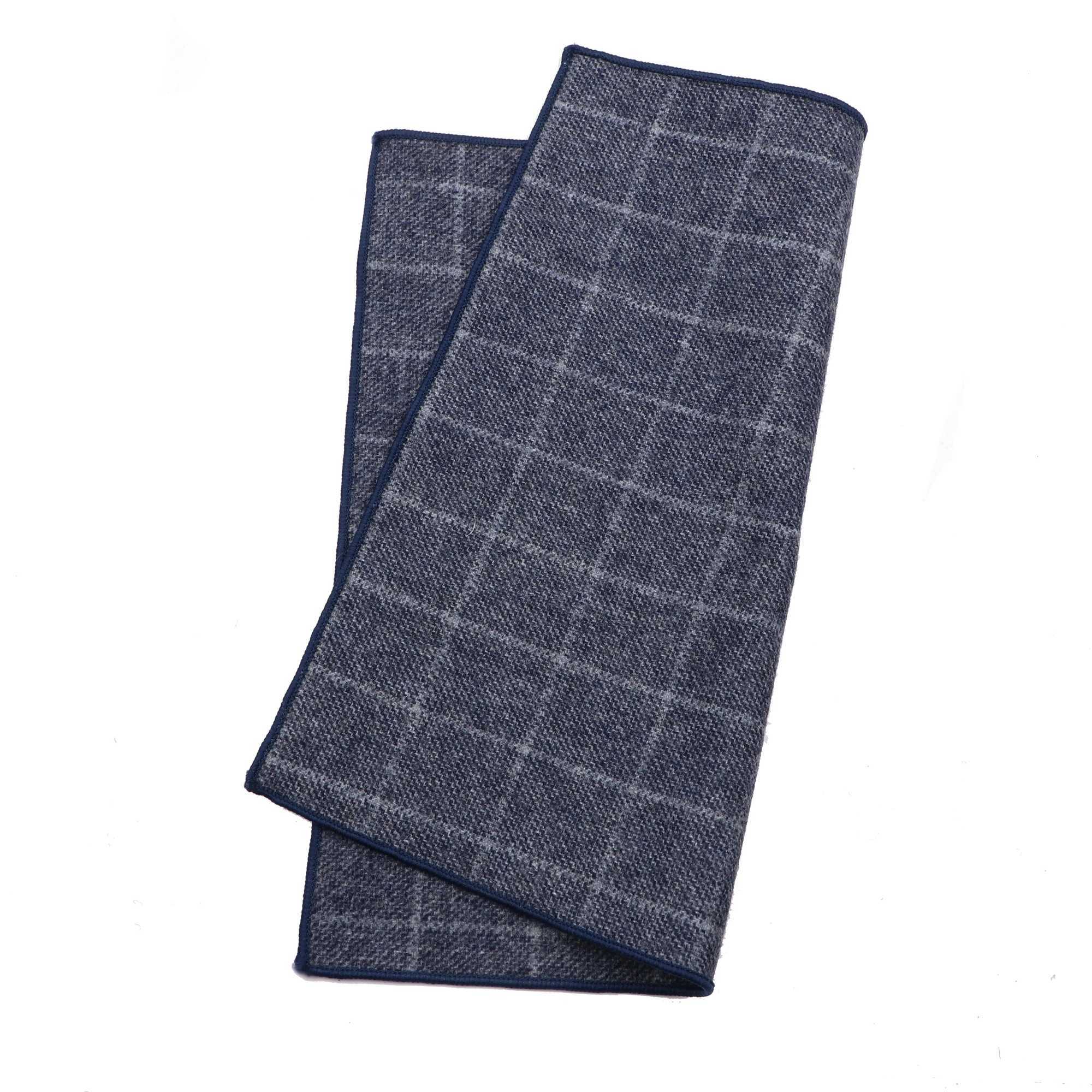 Classic Plaid Series Square Handkerchief Casual Party Pocket Square Scarf Wool Cotton Hankie 22cm Women Men kerchiefX240921