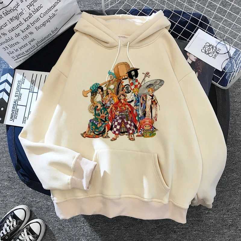 One piece gear 5-hoodie Roronoa Zoro womens funny cartoon Luffy sweatshirt Ullsang Japanese anime 90s graphic sweatshirt W240921