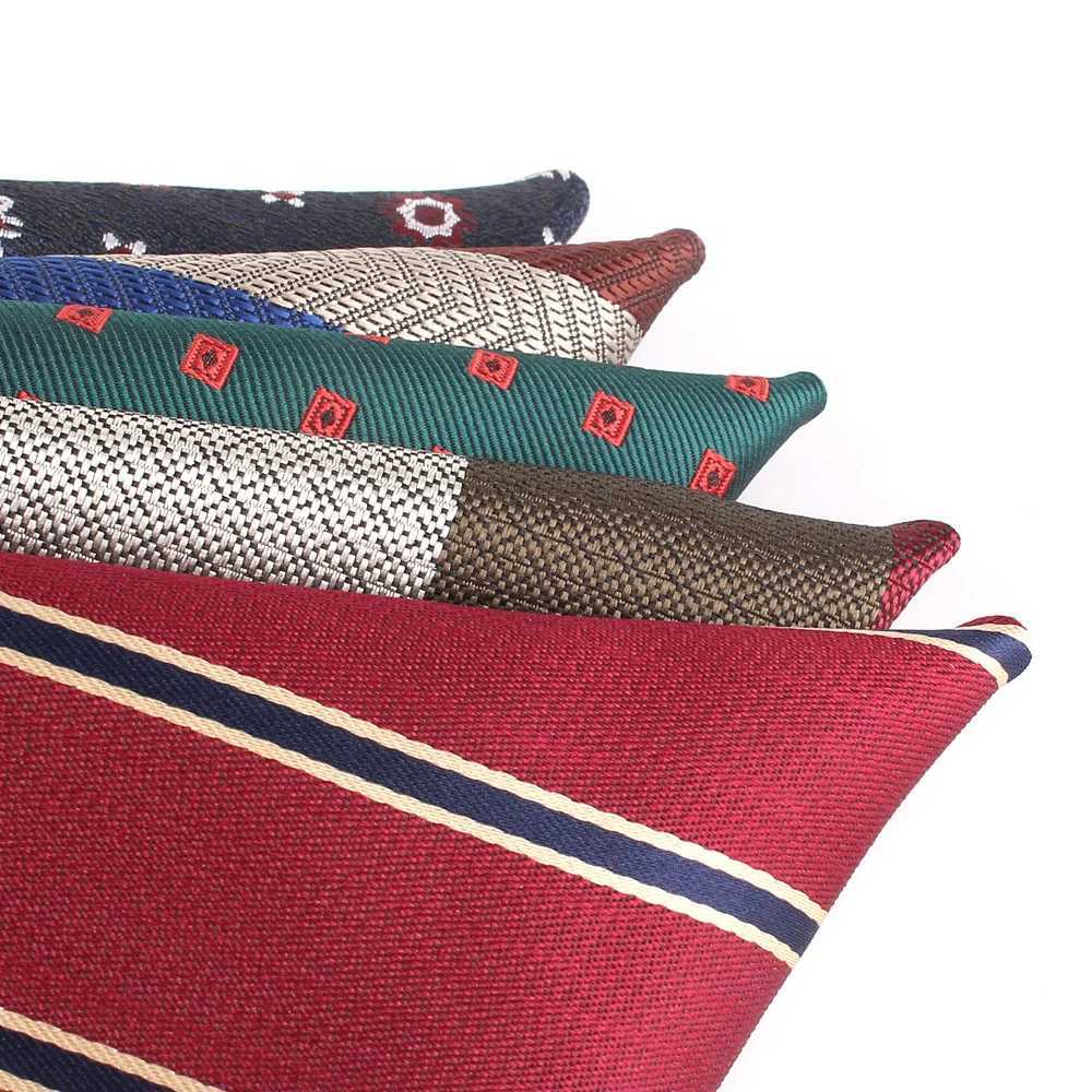 Jacquard Pocket Square For Men Women Striped Chest Towel Hanky Gentlemen Hankies Mens Suit Handkerchief Pocket Towel GiftsX240921