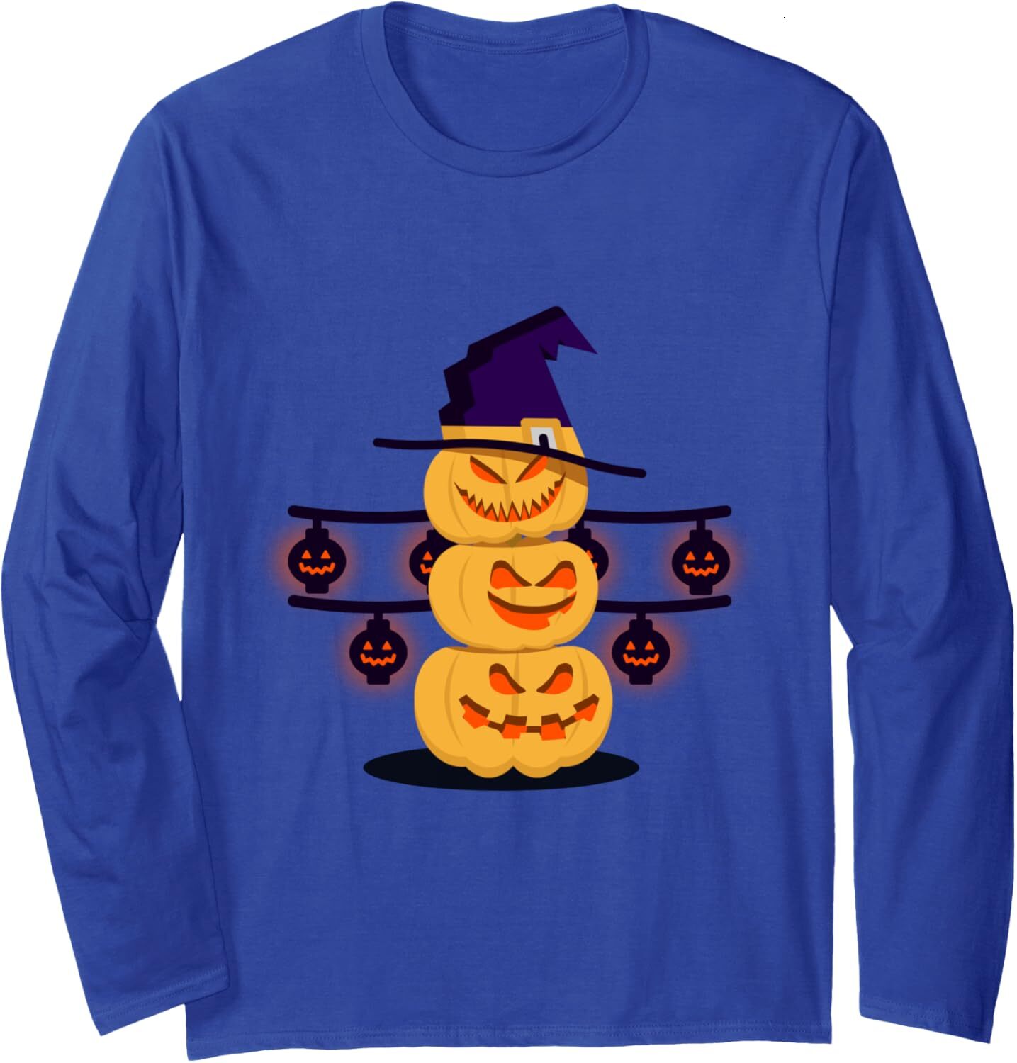 Long Sleeve Shirts for Men sweatshirt Funny and Scary Halloween Pumpkins Snowman Gift Long Sleeve Tee Streetwear Casual tops clothes